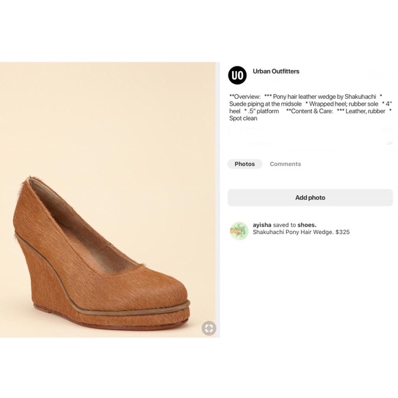 NEW Pony Hair Urban Outfitters Shakuhachi Wedges - Picture 6 of 6